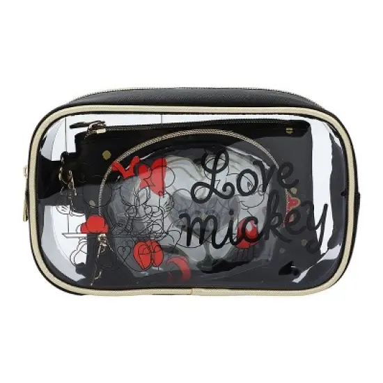 Mickey 3-Piece Set Toiletry Bags with Clear PVC Makeup Bag image {1}