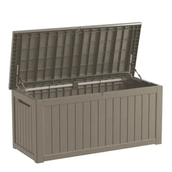 Chic Crate - 57.5'' W 230 Gallons Water Resistant Resin Lockable Deck Box image {7}