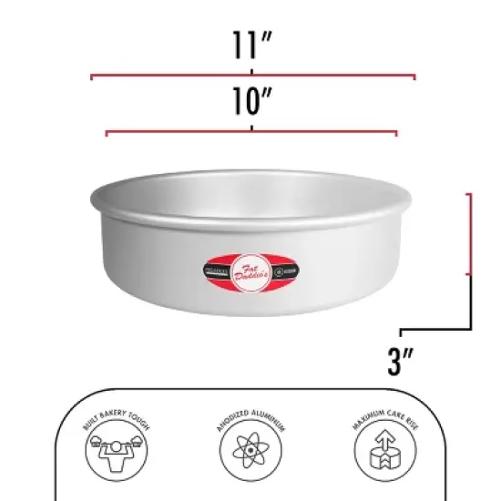 Fat Daddio's Anodized Aluminum, Cheesecake Pan with Removable Bottom, Round image {1}
