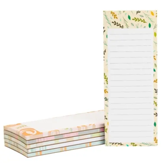 Juvale 6-Pack Magnetic Grocery List Pad for Fridge- Cute Shopping List Paper Note Pads for Refrigerator (6 Floral Designs) image {7}