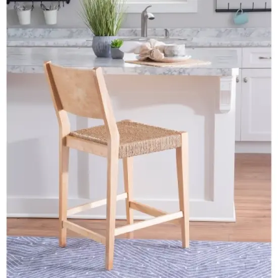 Set of 2 Clara Counter Height Barstools Natural - Powell Company image {5}