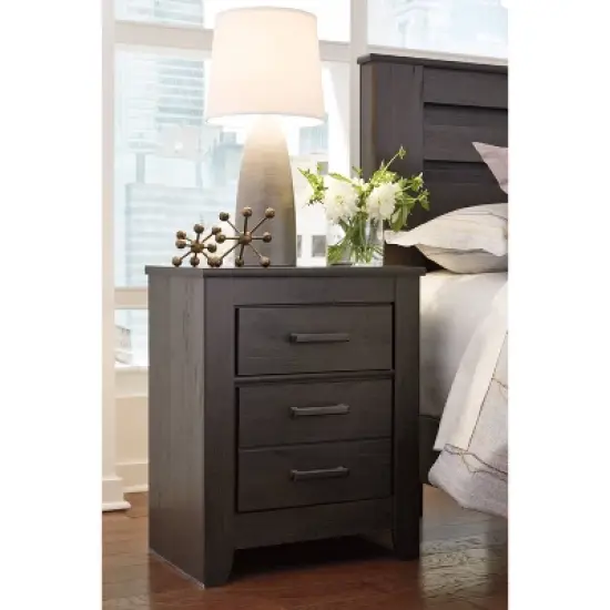 Brinxton Nightstand - Black - Signature Design by Ashley image {2}