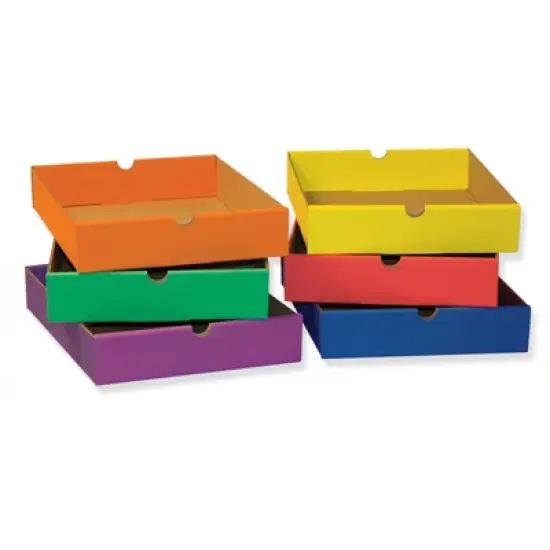 Classroom Keepers&reg; Drawers for 6-Shelf Organizer, 6 Assorted Colors, 2-1/2"H x 10-1/4"W x 13-1/4"D, 6 Drawers image {2}