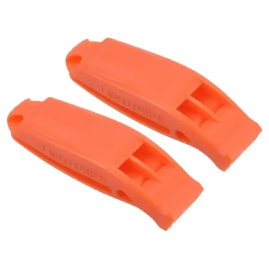 Unique Bargains Plastic Kayaking Hiking Survival Signal Marine Whistles 2 Pcs image {7}