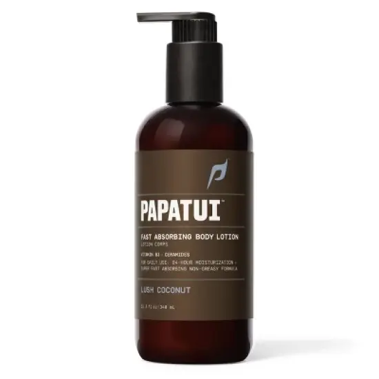 Papatui Papatui Men's Body Lotion Fast Absorbing - Lush Coconut - Non-Greasy Formula - Paraben-Free - 11.5oz image {1}