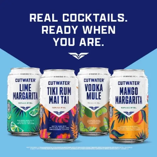 Cutwater Lime Tequila Margarita Cocktail - 4pk/355ml Cans image {7}