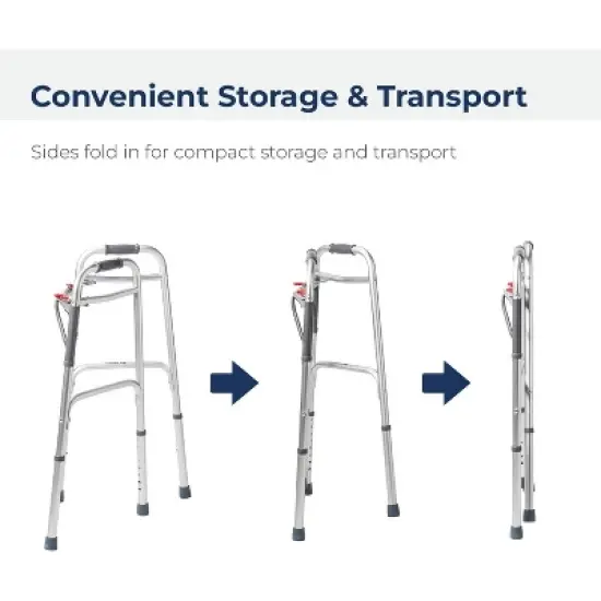 DRIVE MEDICAL DELUXE WALKER 2 BUTTON image {4}