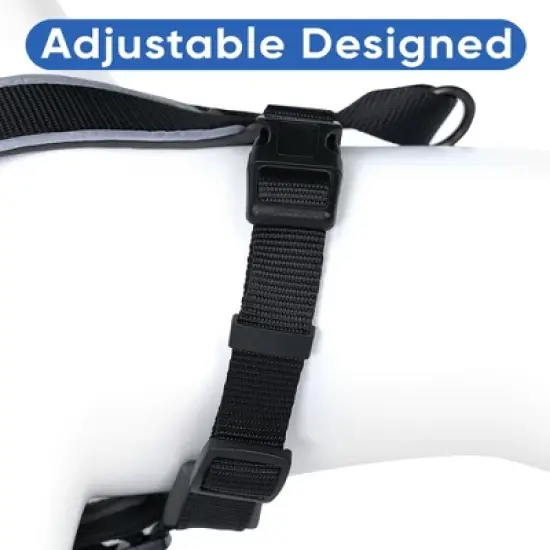 Pawtitas Padded Dog Harness Adjustable, Reflective, No-Pull Pet Harness  Secure & Comfortable Fit image {5}