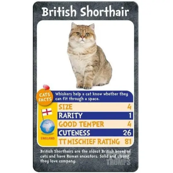 Top Trumps Cats Card Game image {2}