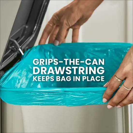 Glad ForceFlex MaxStrength Bahama Bliss Drawstring Trash Bags - Febreze Freshness - 13gal - 45ct image {5}