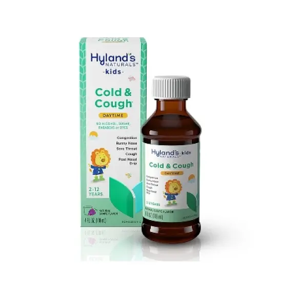 Hyland's Naturals Kids Cold & Cough Daytime Syrup - Grape - 4 fl oz image {2}