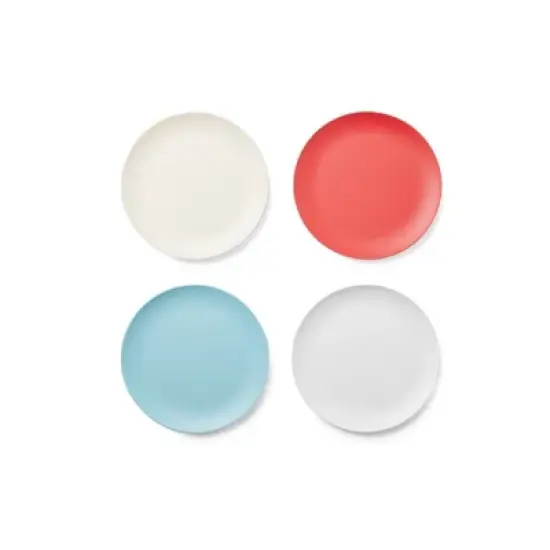 Red Rover 7.8" 4pk Bamboo Fiber Kids Plates image {1}