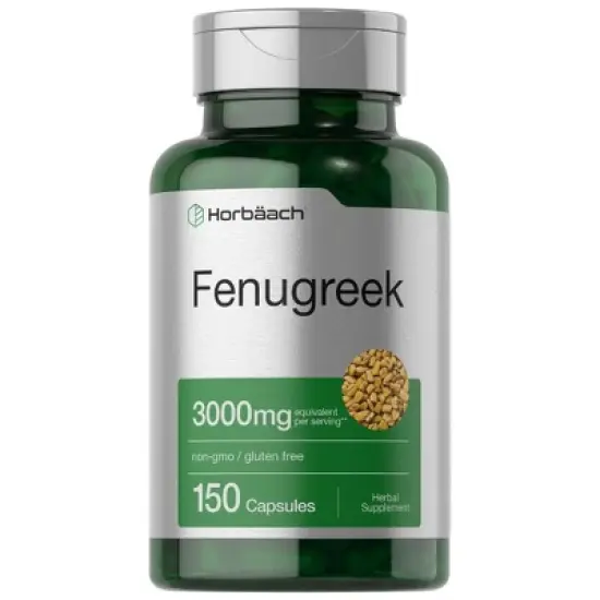Horb&auml;ach Fenugreek Capsules 3000 mg | 150 Count image {7}