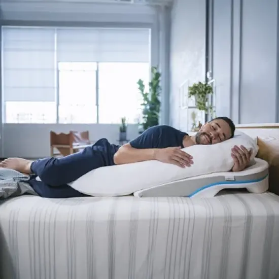 MedCline Shoulder Relief System, Bundle - Bed Wedge & Shoulder Pillow for Side Sleepers + Extra Cases image {3}