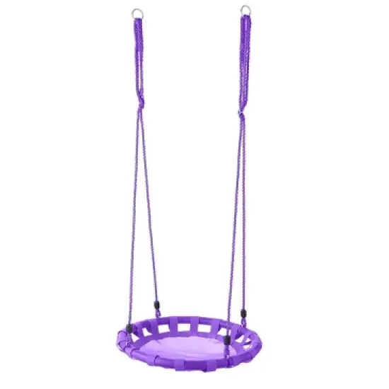 HearthSong ColorBurst Round Platform Tree Swing for Kids image {9}