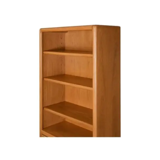 70" Bookcase with Lower Doors Brown - Martin Furniture image {3}