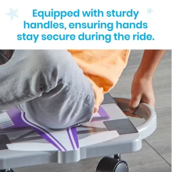 Hand2Mind Speedway Racer Scooter Board - Purple: Teaching Aid for Preschool to 8th Grade, Educational Plastic Tool image {4}
