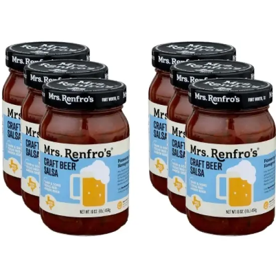 Mrs. Renfro's Craft Beer Salsa - Case of 6 - 16 oz image {2}