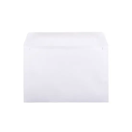 JAM Paper Booklet Envelope 6" x 9" White 1000/Carton (04238B) image {1}