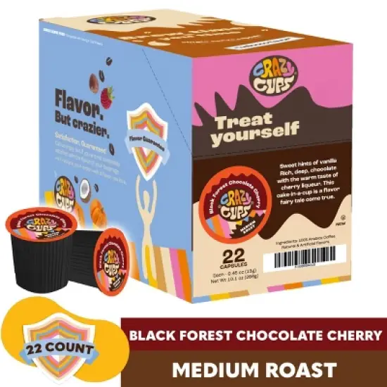 Decaf Black Forest Chocolate Cherry Flavored Coffee Pods image {1}