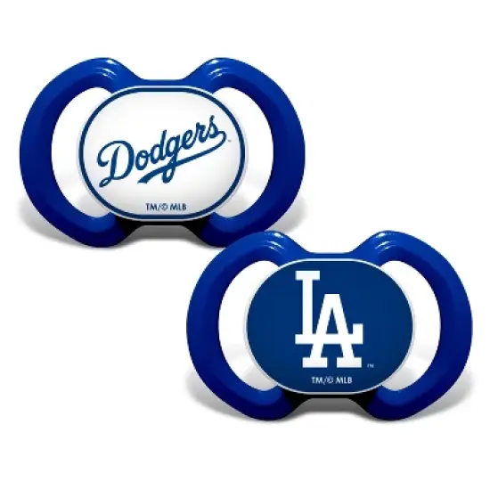 BabyFanatic Officially Licensed Unisex Pacifier 2-Pack - MLB Los Angeles Dodgers image {1}