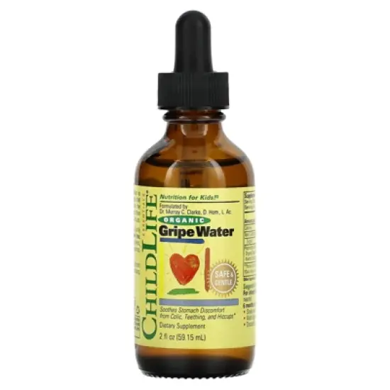 CHILDLIFE ESSENTIALS Organic Gripe Water for Newborns - Soothes Occasional Stomach Discomfort Associated with Colic, Teething, & Hiccups in Infants & image {2}