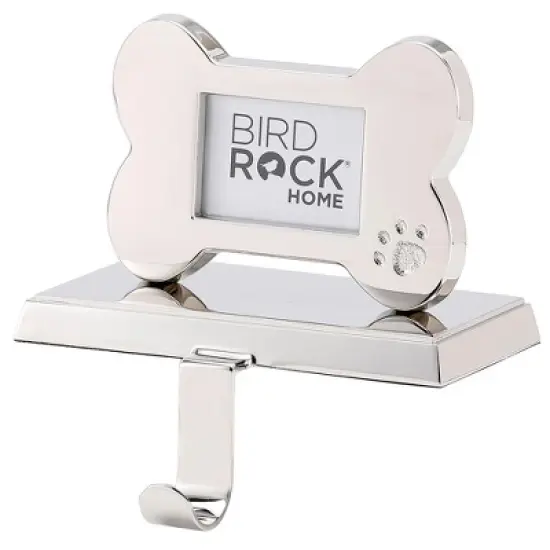 BirdRock Home Dog Bone Photo Frame Stocking Holder for Mantle image {1}