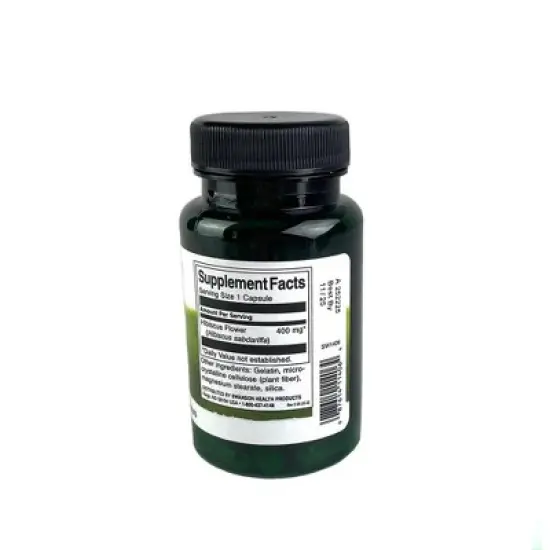 Swanson Herbal Supplements Hibiscus Flower 400 mg 60 Caps image {1}