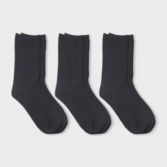 Willow & Ruby Women's 3-Pack Super Soft Crew Socks - Comfy & Stylish Everyday Wear Women Crew Socks image {5}