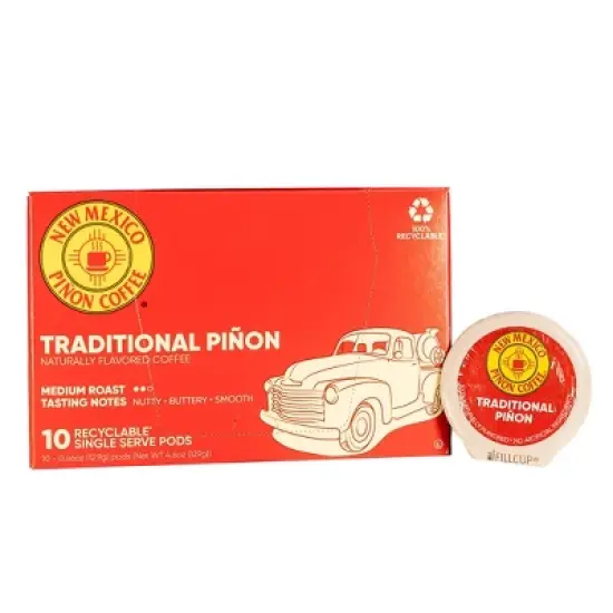 New Mexico Pinon Traditional Pinon Single Serve Medium Roast Coffee - 10pk/4.6oz image {5}