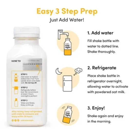 Oats Overnight Maple Brown Sugar Breakfast Shake - 8.4oz/4pk image {5}