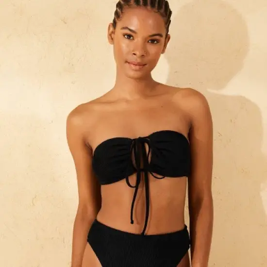 Women's Pucker Textured Multiway Triangle Bikini Top - Wild Fable&trade; image {3}