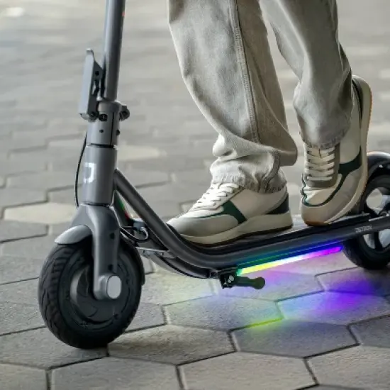 Jetson Loomis Electric Scooter - Gray: Bluetooth, Folds, Hand-Operated Brakes, LED Lights image {8}