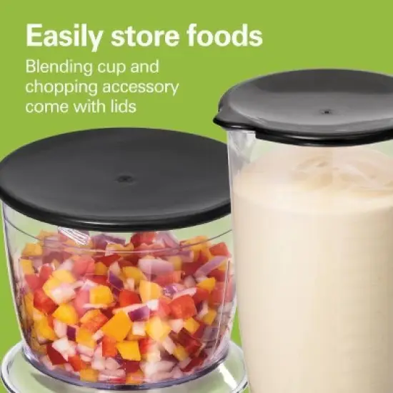 Hamilton Beach 3-in-1 Hand Blender with Wisk 59768: Immersion Handheld Mixer, 2 Speeds, Dishwasher-Safe, 225W, Black image {7}