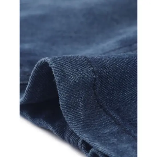 Agnes Orinda Women's Plus Size Denim Jackets Jean Notched Lapel Work Blazers image {4}