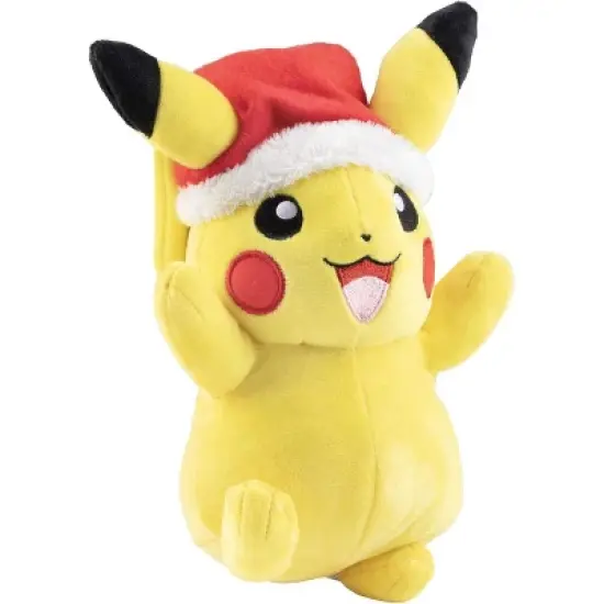 Pok&eacute;mon 8" Pikachu Plush with Red Hat Accessory - Officially Licensed - Generation 1 - Stuffed Animal Toy Figure - Gift Kids, Boys, Girls - 2+ image {2}