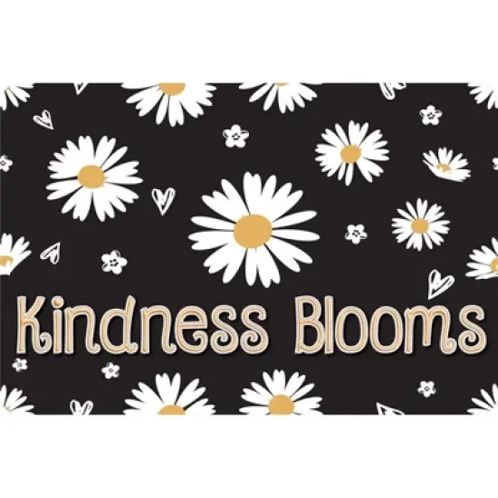 Ashley Productions&reg; The Original Fun Mat&trade;, Welcome Mat, 15.5" x 23.5", Kindness Daisies Welcome image {1}