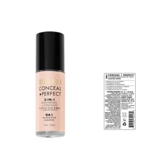 Milani Conceal + Perfect 2-in-1 Foundation + Concealer - 1 fl oz image {2}