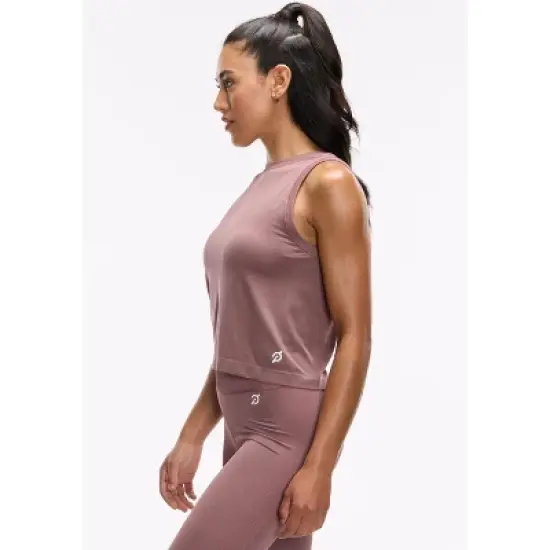 Peloton Women's Seamless Muscle Tank, Rose Taupe image {1}