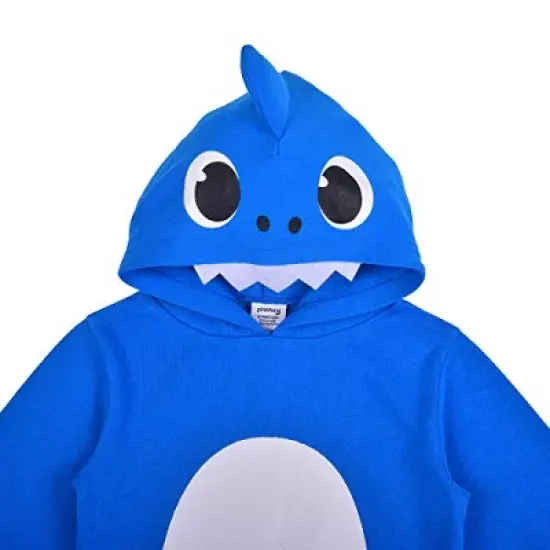 Nickelodeon Boy's Baby Shark Roleplay Fashion Hoodie Sweatshirt with 3D Fin and Teeth For Toddlers image {1}