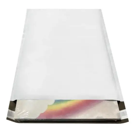 UOFFICE 200 Poly Bubble Mailer Bags 9.5"x14.5" #4 White Self-Sealing Envelopes image {8}