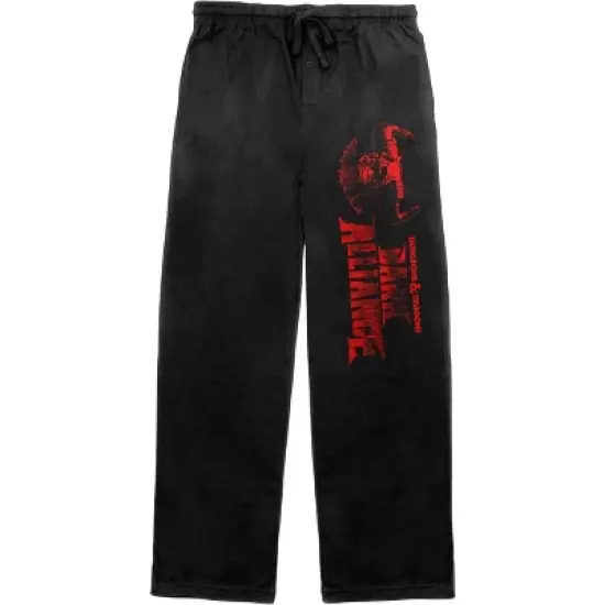 Dungeons & Dragons Dark Alliance Logo Men's Black Sleep Pajama Pants image {2}