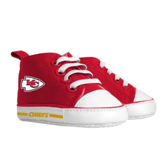 Baby Fanatic 2 Piece Bid and Shoes - NFL Kansas City Chiefs - White Unisex Infant Apparel image {1}