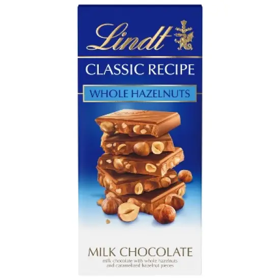 Lindt Classic Recipe Whole Hazelnuts Milk Chocolate Candy Bar - 5.3oz image {8}