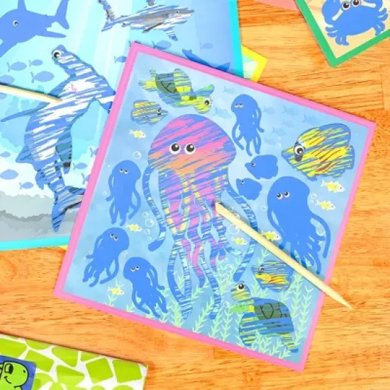 READY 2 LEARN&trade; Magic Scratch Paper, Sea-Life image {8}