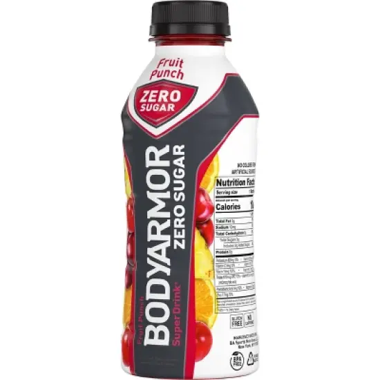 BODYARMOR ZERO Fruit Punch - 16 fl oz Bottle image {2}