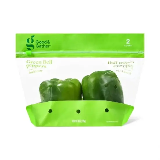 Green Bell Peppers - 2ct - Good & Gather&trade; image {6}