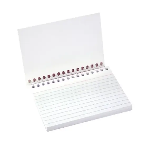 C-Line&reg; Spiral Bound Index Card Notebook, 4" x 6", Ruled, Pack of 10 image {2}