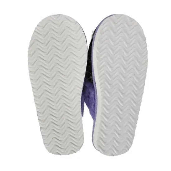 Kuromi Character & Rhinestones Women's Black Tweed Mules image {5}