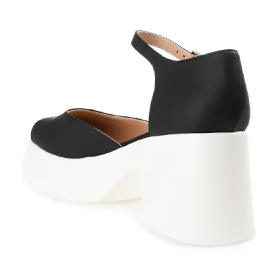 Journee Collection Womens Lizaa Platform Mid Platform Square Toe Pumps image {6}